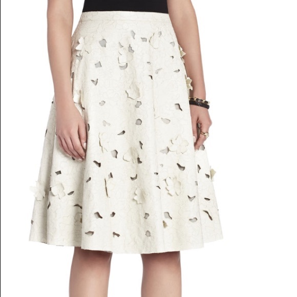 SOLD Bcbg leather cut-out skirt - Picture 1 of 6